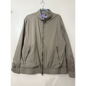 Peter Millar Mens size M beige Full zip Golf Windbreaker jacket New w tjmaxx tag
